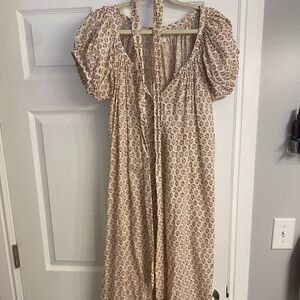 Doen Jocelina elderberry floral dress